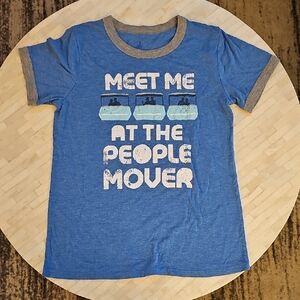 Blue Graphic 'Meet Me at the People Mover' Tee